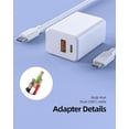 thumbnail image 3 of PD 30W Fast Charging for Google Google Pixel Charger - (For Pixel 8 8 Pro 8a, Pixel 7 7a 7 Pro, Pixel 6 6a 6 Pro, Pixel Fold, Pixel Tablet 5G Phone Wall Charge and 6ft Cable Power ord Adapter ), 3 of 6