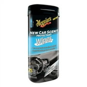 Meguiar's G4200 New Car Scent Protectant Wipes (25 Wipes) (2 Pack)