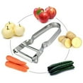 thumbnail image 4 of Stainless Steel Vegetable Peeler, Ergonomic Swivel Potato & Fruit Peeler With Blemish Remover For Efficient Kitchen Prep, 4 of 5