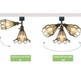 thumbnail image 4 of FSLiving Vintage Creative Style Adjustable Angle H-Type Track Head Lighting Hollow Iron Lampshade Ceiling Light Track Light Fixture for Gallery Office Kitchen,Bulb and Track Not Included - 3 Lights, 4 of 6