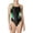 Black/Green, variant on Speedo Women's Edge Splice One-Piece Swimsuit (Black/Orange, 28)