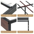 thumbnail image 3 of Sha Cerlin King Size Metal Platform Bed Frame with Wooden Board & Underbed Storage, Mattress Foundation, 3 of 9
