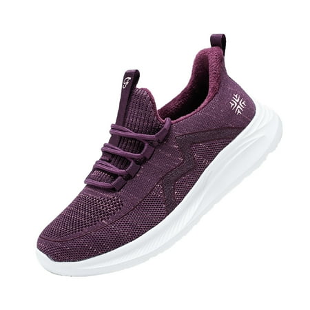 

ZHAGHMIN Dunes Shoes For Women 2023 Autumn And Winter Fashionable Flying Waving Wool Warm Plush Middle Aged And Elderly Walking Sports Cotton Shoes Women S Wedge Sneaker Sneaker Boots For Women Snea