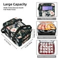 thumbnail image 3 of Koala Double Layered Insulated Refrigerated Lunch Bag with Two Compartments, Large Capacity, and Handheld Carry - 7.1x11.4x16.1 Inches, 3 of 6