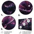 thumbnail image 3 of DESIGN ART Designart "Purple Serene Magnolias I" Floral Magnolias Metal Wall Art 40 in. wide x 30 in. high, 3 of 5
