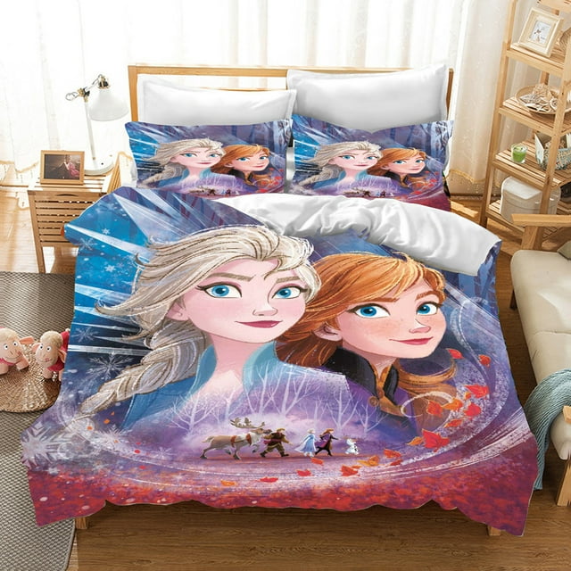 Frozen 3D Children'S Bedding Set Duvet Cover Set kingTwin Size Bedding Sets Universal, Suitable For Children And Adults