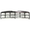 Grille Assembly for 1991-1996 Dodge Dakota Chrome Shell with Painted Black Insert OE Replacement 7304-1