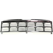 Grille Assembly for 1991-1996 Dodge Dakota Chrome Shell with Painted Black Insert OE Replacement 7304-1