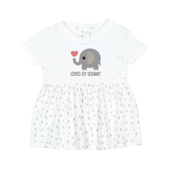 Inktastic Loved by Grammy Girls Baby Dress