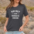 thumbnail image 3 of Women's Casual Round Neck Short Sleeve Solid Color Letter Print Pullover T Shirt Top Medium Sleeve Shirts for Women Casual Summer Pack of Long Sleeve T Shirt Women Womens Turtleneck Long Sleeve, 3 of 4