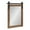 Rustic Brown, variant on Kate and Laurel Cates Farmhouse Wood Framed Wall Mirror, 18 x 50, Rustic Brown, Barn Door-Inspired Rustic Mirrors for Wall