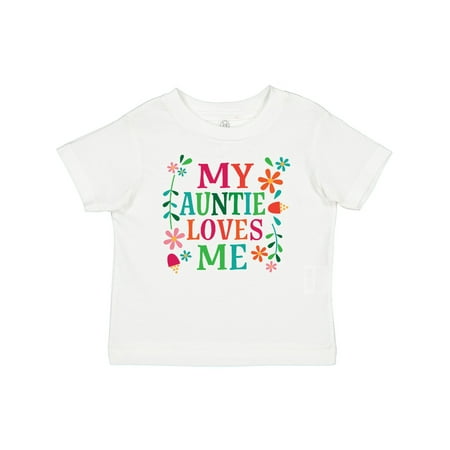 

Inktastic My Auntie Loves Me Girls Gift Baby Girl T-Shirt