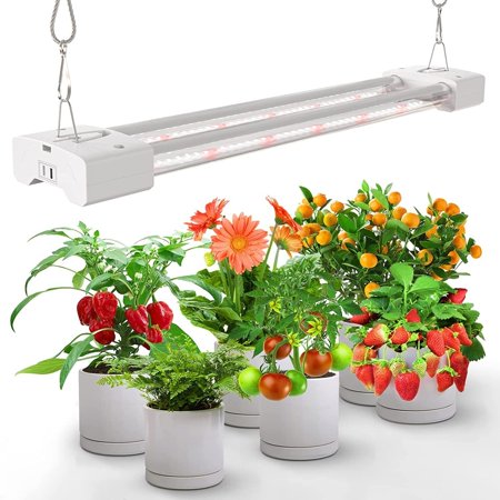 

Elegant Choise Grow Lights for Indoor Plant Full Spectrum 2ft Dual LED Tube Light
