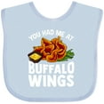 thumbnail image 3 of Inktastic Buffalo Wings Game Day Snack Boys or Girls Baby Bib, 3 of 4