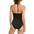 thumbnail image 2 of Vince Camuto Serengeti Shades Logo Halter One-Piece Swimsuit, Women's 8, 2 of 3