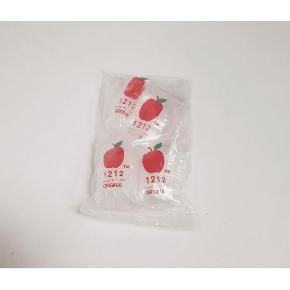Apple 1212 Mini Zip Resealable Bags 1/2" x 1/2" Clear Baggies 1000 Count