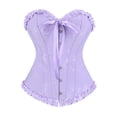 thumbnail image 1 of Grebrafan Bustier Corset Renaissance pour Femmes Violet Pâle m, 1 of 5