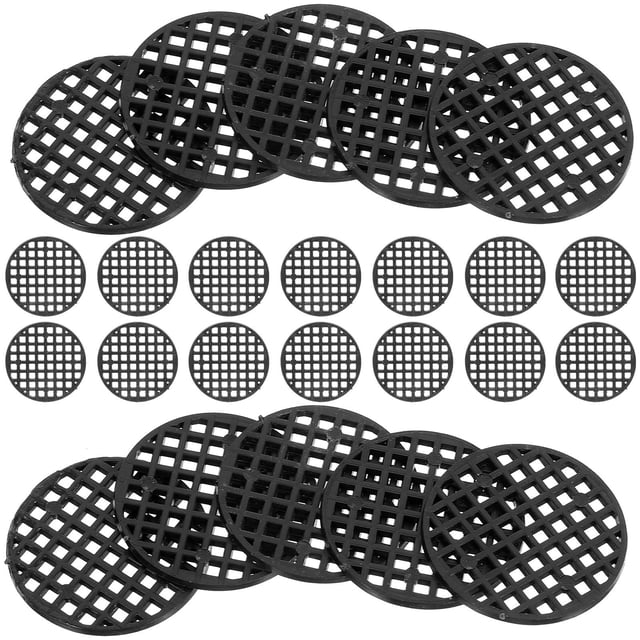 MERRYHAPY 100Ud Planter Hole Mesh Mat Negro Para Jardín Con Material Ligero Y Resistente Para Macetas