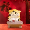 thumbnail image 4 of GROWTH TANK Novelty Small Tiger Figurine Resin Crafts Model for Tabletop Home Office Collection D, 4 of 8