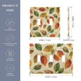 thumbnail image 2 of Yayeee Toggle Light Switch Wall Plate 2-Gang 4.56"x4.48" Decorative Outlet Cover, Beige Leaves, 2 of 7