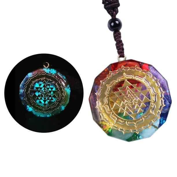 Collar Colgante Hugo Geometría de Cristal Natural Tipo Lumimous