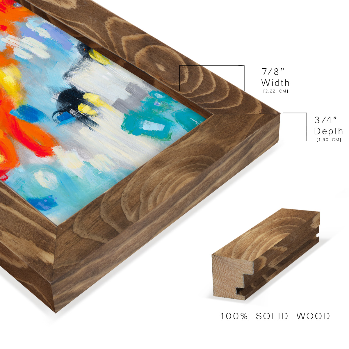 In the Loop V -Framed Print w/glass-Walnut