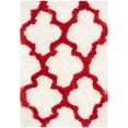 thumbnail image 3 of SAFAVIEH Barcelona Shag Mira Geometric Area Rug, Ivory/Rust, 3' x 5', 3 of 8