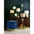 thumbnail image 4 of Meridian Furniture Jax Contemporary Velvet Ottoman/Stool in Navy, 4 of 4