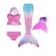 thumbnail image 1 of Kid Swimmable Mermaid Tail para nadar Niñas Disfraces de Halloween Ropa Sirena Traje de baño APackage24120, 1 of 1