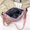 thumbnail image 2 of Bolso de hilo de nailon para mujer, moda coreana de invierno, con asa superior de Color puro, 2 of 5