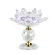 thumbnail image 4 of Portavelas de cristal transparente de loto, candelero con Base de cristal para decoración de comedor en casa Violeta, 4 of 9