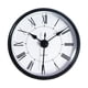thumbnail image 3 of Reloj de pared con números romanos, redondo, decoración silenciosa, reloj decorativo fácil de leer, mecánico para sala de estar, oficina, cocina,, 3 of 9