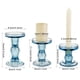 thumbnail image 2 of Juego de candelabros de cristal azul BTGLLAS de 3 piezas, 2 of 6
