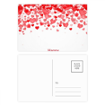 thumbnail image 1 of Hearts Flowers Happy Valentine's Day Postcard Set Birthday Mailing Thanks Greeting Card, 1 of 3
