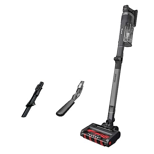 Aspiradora inalámbrica Shark UZ865H Stratos con Clean Sense IQ, DuoClean PowerFins HairPro, incluye boquilla para rincones y cepillo antialérgenos, hasta 50 minutos de autonomía, gris (renovada)