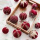 thumbnail image 3 of Bolas de Navidad Adornos Vino Rojo Flocado Árbol de Navidad Decoración Año Esferas de Navidad C, 3 of 5