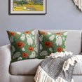 thumbnail image 3 of Green Halloween Pillow Covers 16x16 Set of 2 Cute Ghost Pumpkin Print Outdoor Decorative Throw Pillows Halloween Scary Themed Farmhouse Pillowcases Linen Cushion Case Decor for Home Sofa Couch Bed, 3 of 6