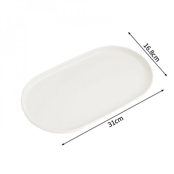 Stackable Oval Tray Nordic Style Storage Trays Dim Sum Fruit Dessert Tray Jewelry Storage Tableware Plate Kitchen Accessories