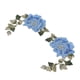 thumbnail image 5 of Parches para ropa, 1 par de parches termoadhesivos con bordado de flores, parches con bordado de flores elaborados por expertos, 5 of 14
