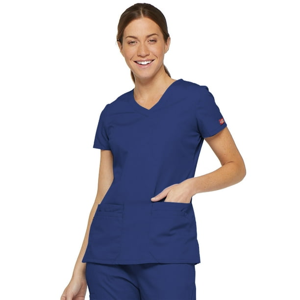 Dickies Dickies EDS Signature Women Scrubs Top, VNeck, Plus Size