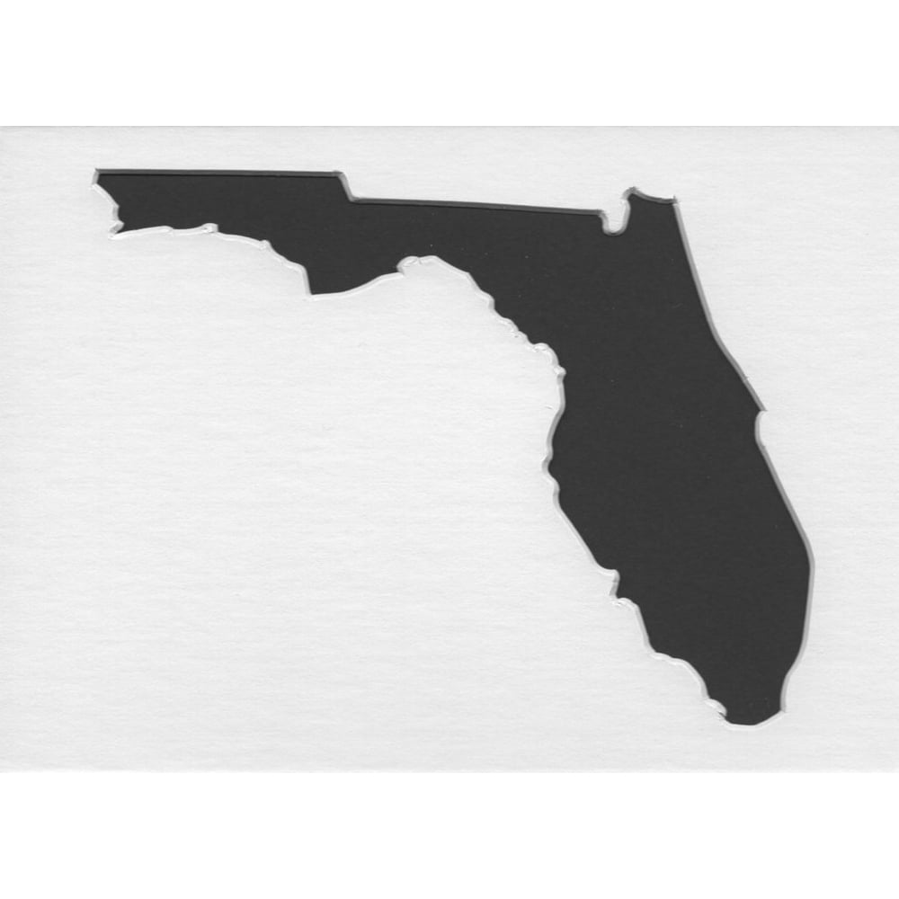 18x24 Florida State Stencil Made from 4 Ply Mat Board