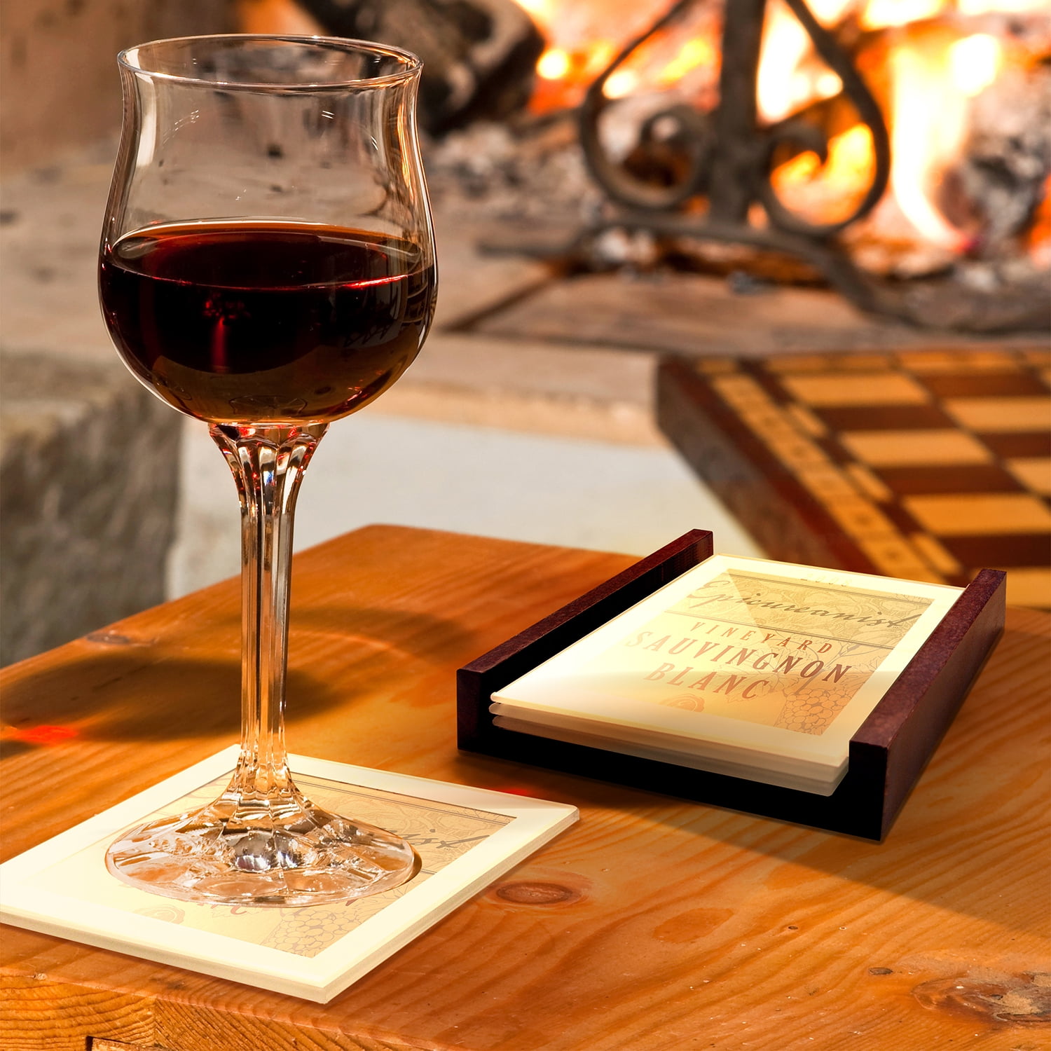 Epicureanist Wine Label Coasters