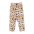 thumbnail image 4 of Goofa Hot Dog Pizza Printed Soft Pajama Pants for Women, Wide Leg Comfy Casual Lounge Yoga Pants-Medium, 4 of 9