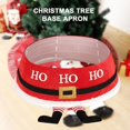thumbnail image 4 of Farfi-Collar para árbol de Navidad, pies de Papá Noel, añade atmósfera, falda ligera para árbol de Navidad de buen tacto para tienda, 4 of 5