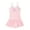 Pink, variant on Uaswgudfs Women's One-Piece Swimsuit with Ruffled Waist and Flared Skirt Hem, Lightweight Airy Fabric with Cutout Accents Black L