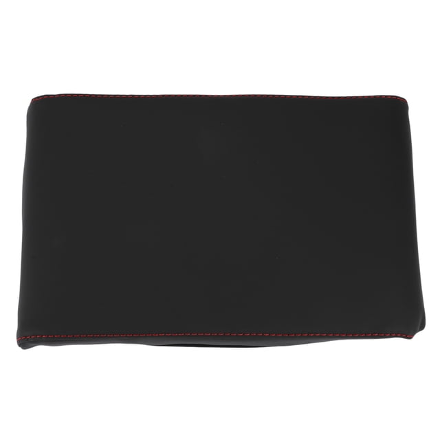 Funda del Consola Central del Coche Unique Bargains Ajuste Universal Caja de Almacenamiento para Reposabrazos 12.6"x7.87"x1.97" Cuero Nappa Negro Espuma de Memoria