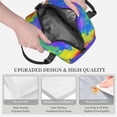 thumbnail image 5 of DouZhe Lunch Bags for Women and Men, Colorful Tie Dye Prints Reusable Portable Insulated Cooler Waterproof Lunch Tote Bag for Travel Work School Picnic, 5 of 7