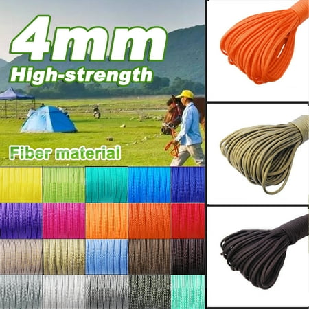 

Yanerim 4mm High-strength Camping Rope Nonabsorbent Polypropylene Fibre Fishing Boat Survival Rope for Camping