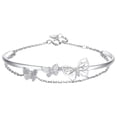 thumbnail image 2 of Elegant Double Chain Fairy Hollow Out Design Modern Women Girls Fashion Jewelry Accessory, 2 of 6
