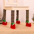 thumbnail image 5 of Clearance 4Pcs Christmas Chair Leg Covers Foot Chair Leg Sleeve Cover for Christmas Table and Chair Leg Covers Elf Elves Feet Shoes Legs for Party Decor Cover, 5 of 9
